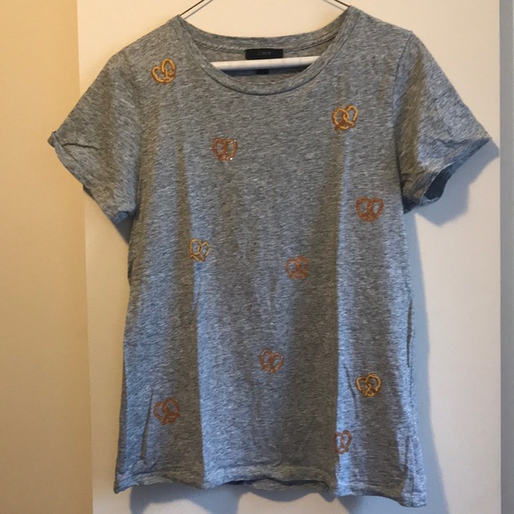 J. Crew Tops - CLOSET CLEAR OUT- soft pretzel graphic tee